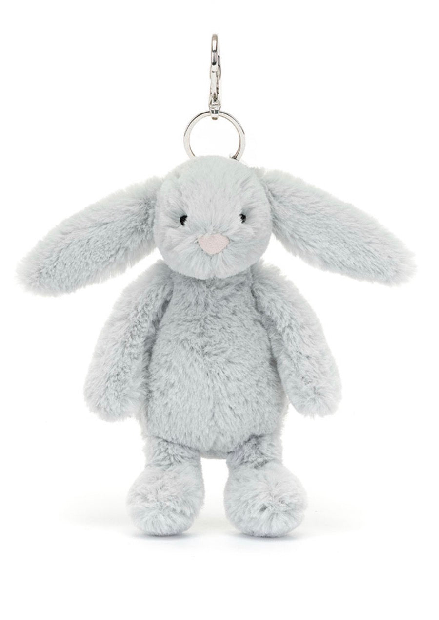 Coming soon Jellycat Bashful Silver Bunny Bag Charm - Hello Kids Baby Store