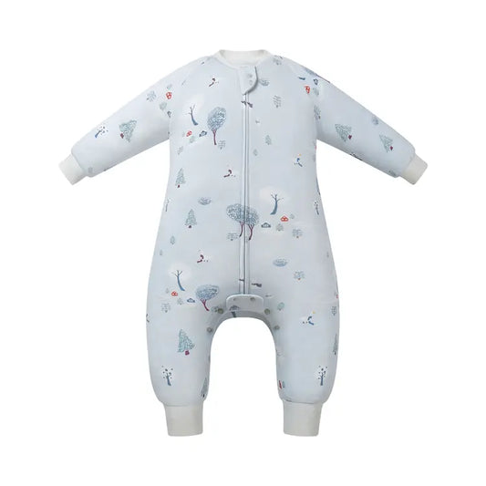 2025 Organic Cotton Long Sleeve Footed Sleep Bag | 1.0 TOG - Hello Kids Baby Store