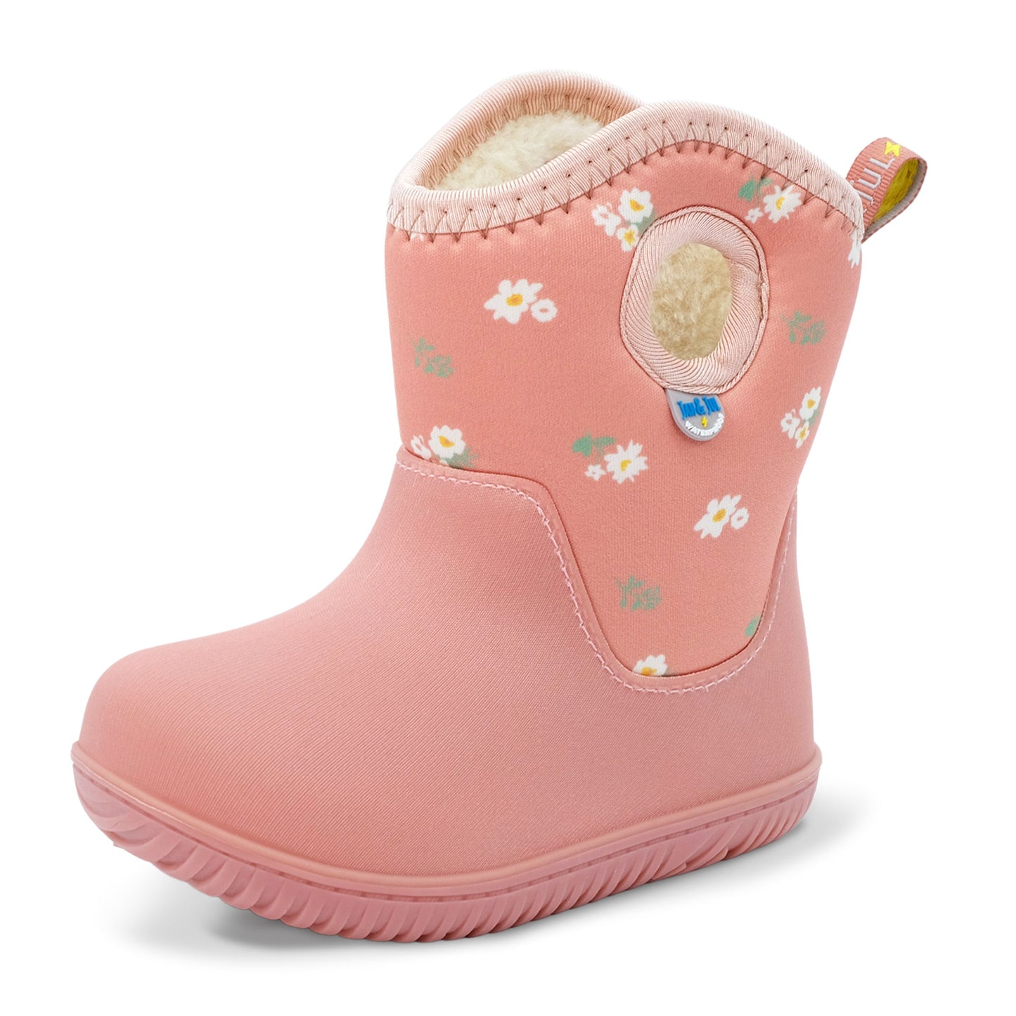 Kids Lite Waterproof Boots | Apricot Flower - Hello Kids Baby Store