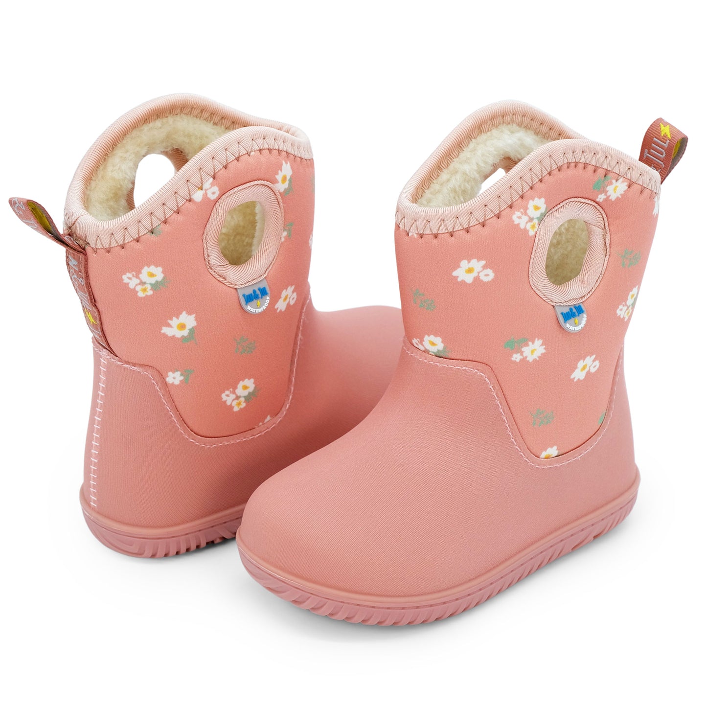 Kids Lite Waterproof Boots | Apricot Flower - Hello Kids Baby Store