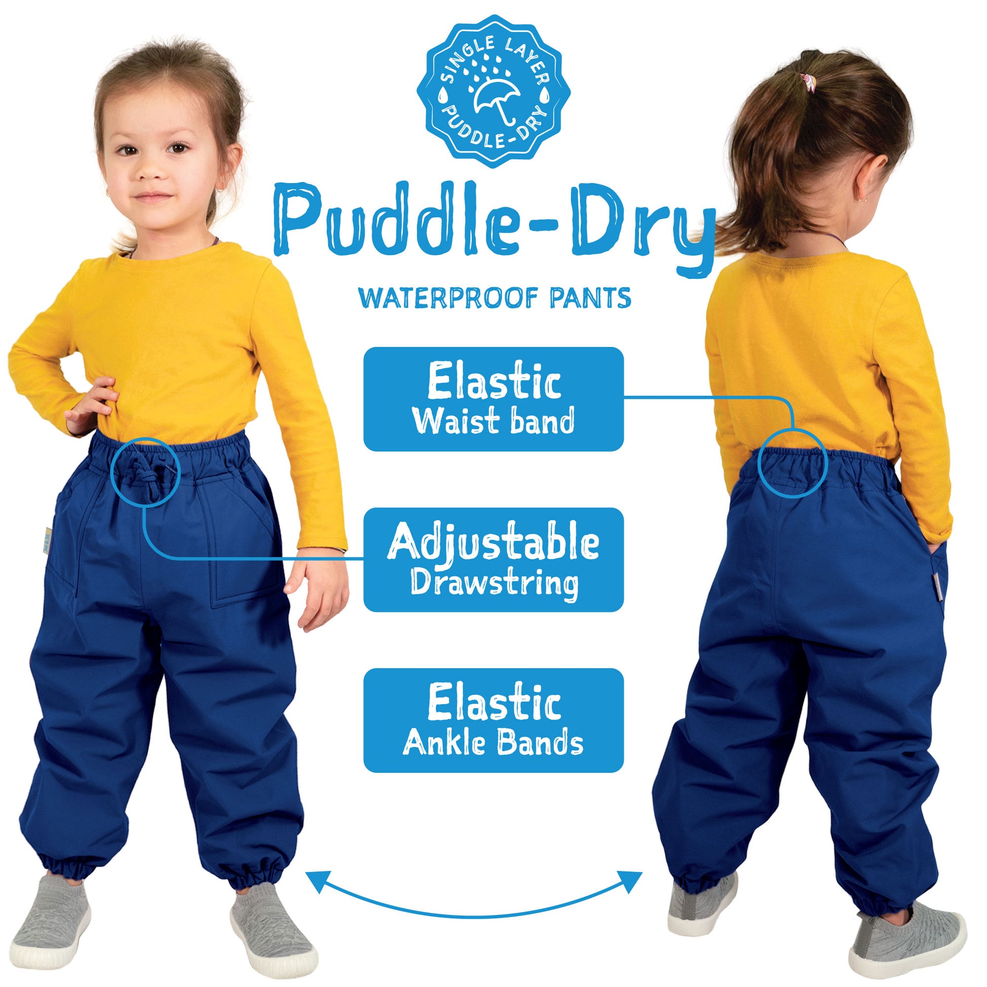 Kids Single Layer Rain Pants | Space Dinos - Hello Kids Baby Store