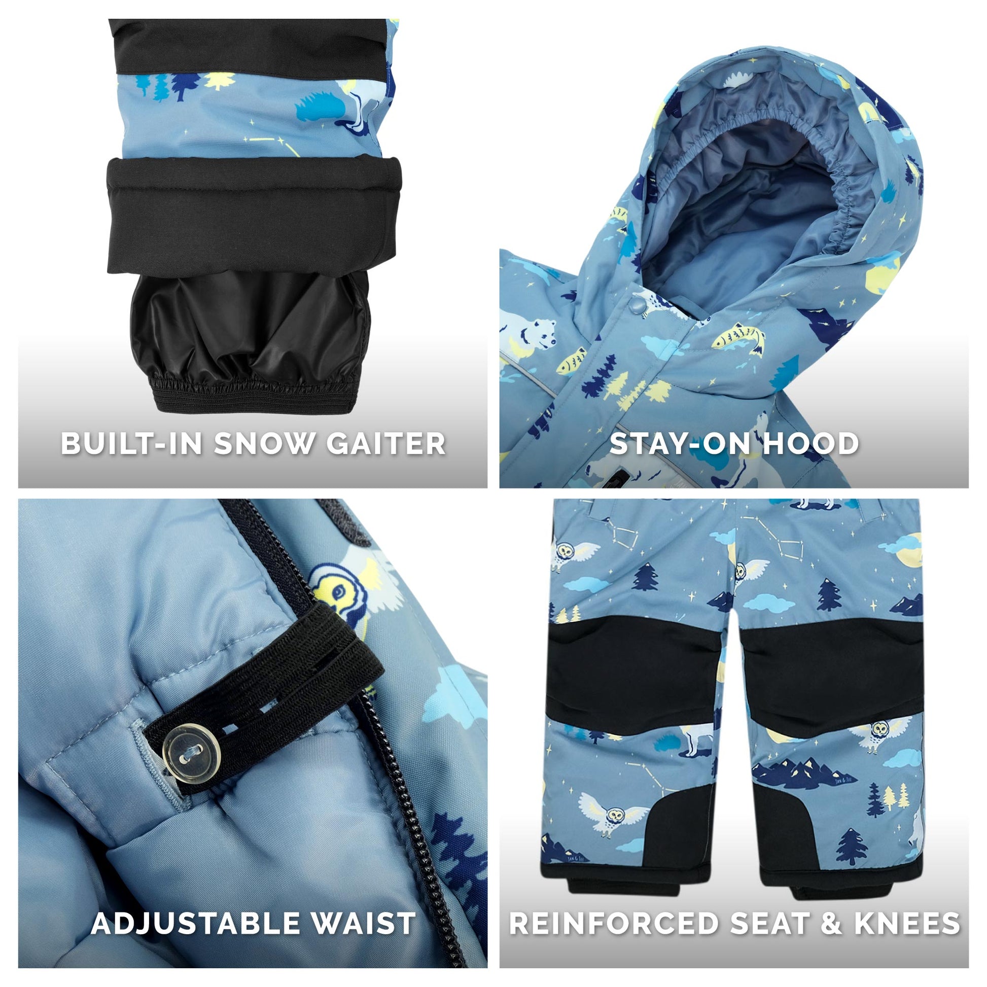 Kids Waterproof Snowsuit | Macarons - Hello Kids Baby Store