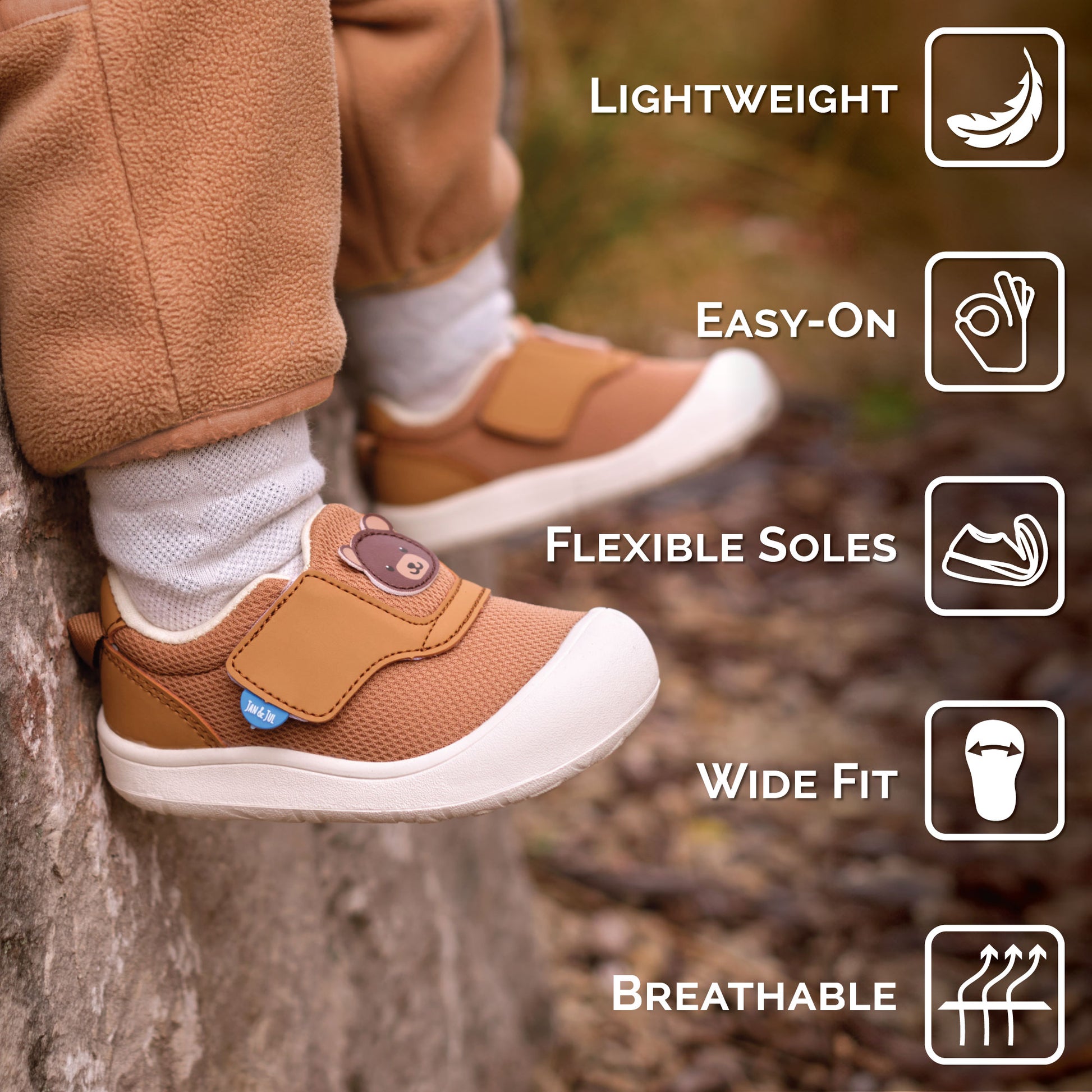 Mini-Flyer Toddler Sneakers | Soft Brown - Hello Kids Baby Store