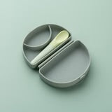 Silifold: Compact Children's Portable Plate - Sage - Hello Kids Baby Store