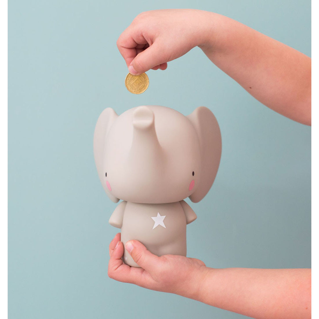 A Little Lovely Company Money Box Grey Elephant - Hello Kids Baby Store