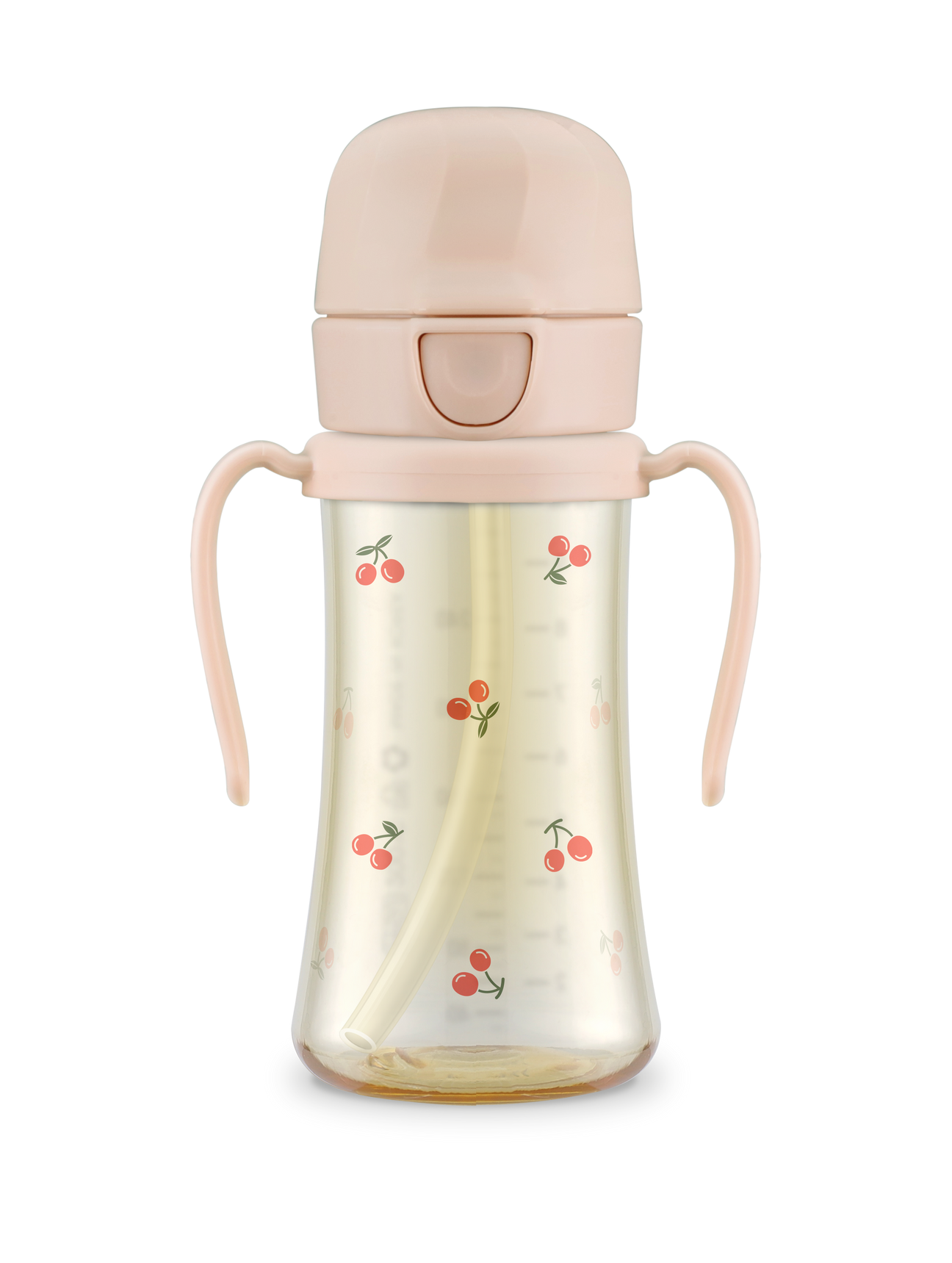 New PPSU Straw Cup Cherrish - Sweet Peach 300ML - Hello Kids Baby Store