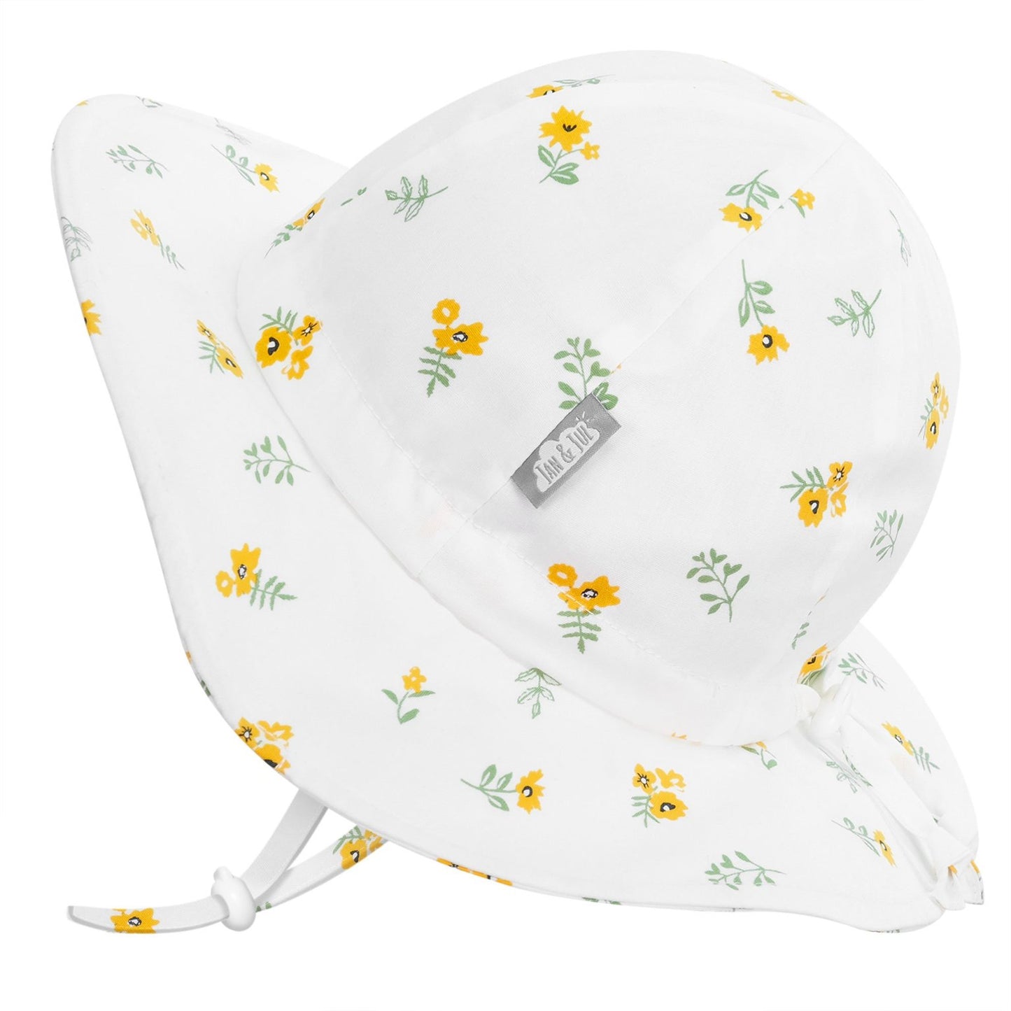 Kids Cotton Floppy Hats | Yellow Flower - Hello Kids Baby Store