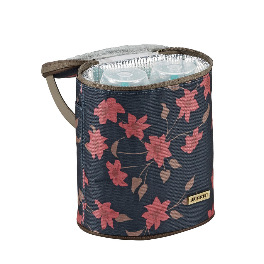 JJ Cole Collections Bottle Cooler - Navy Floral - Hello Kids Baby Store