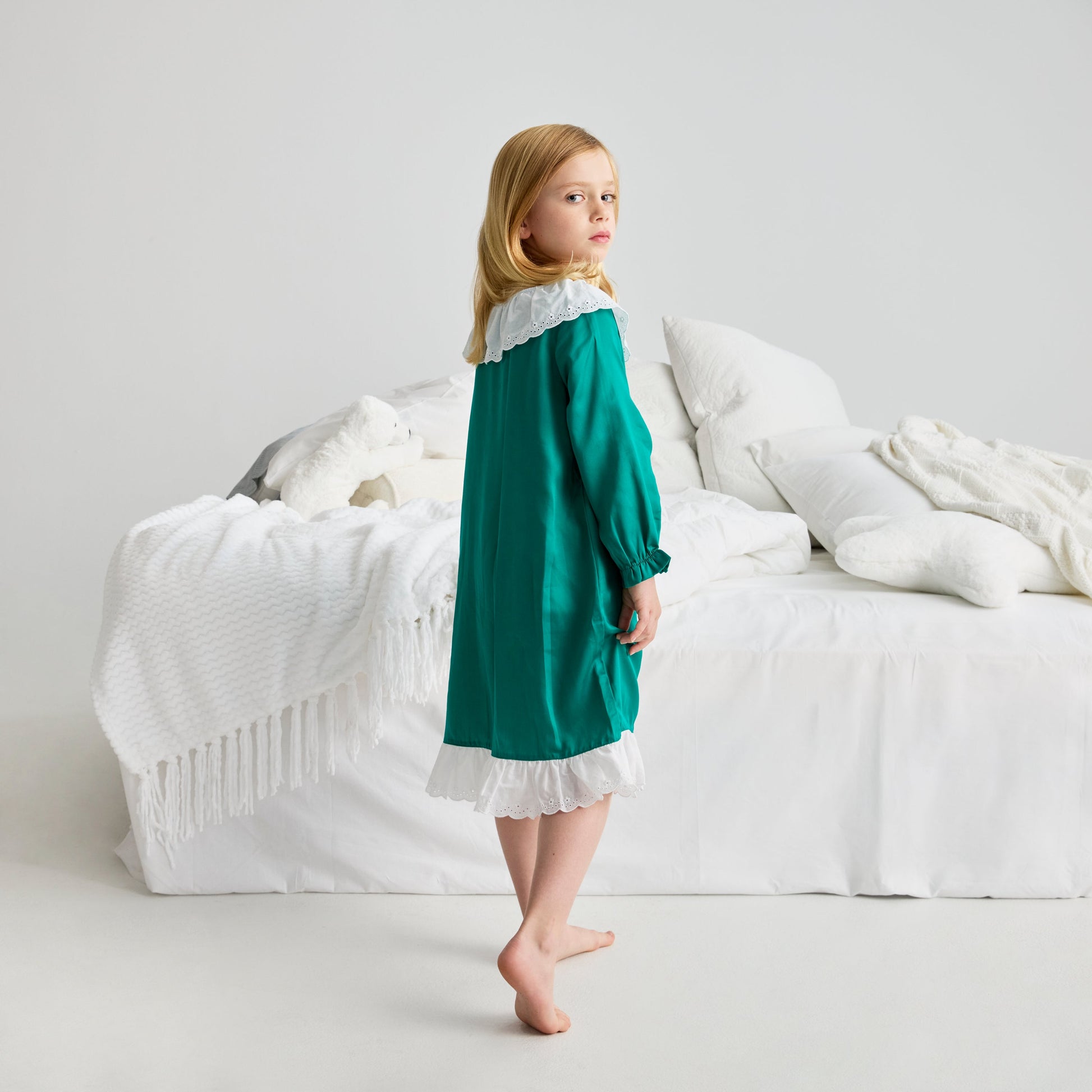 Mi Ruffle TENCEL Sleep Dress - Hello Kids Baby Store