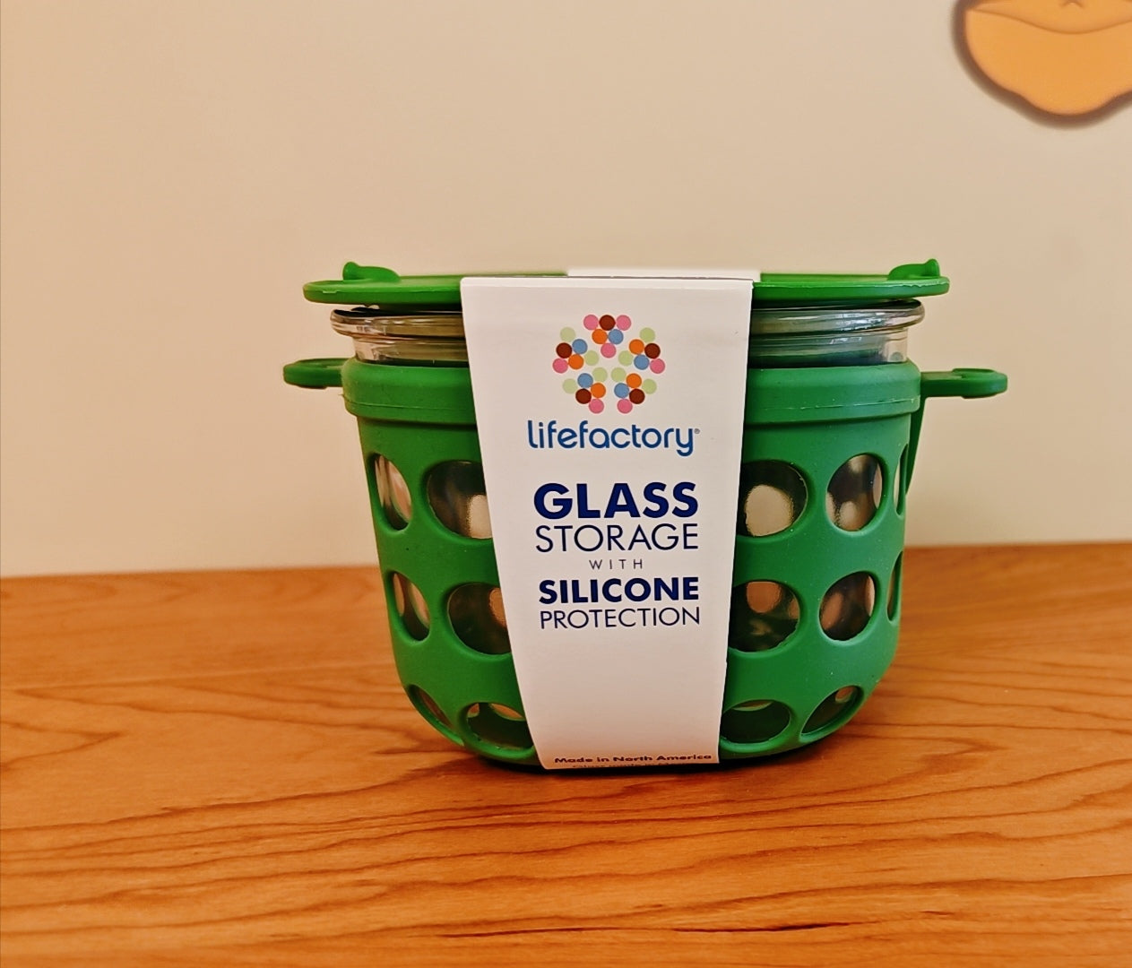 Lifefactory 2-Cup Glass Food Storage with Silicone Sleeve(475ML) - Hello Kids Baby Store