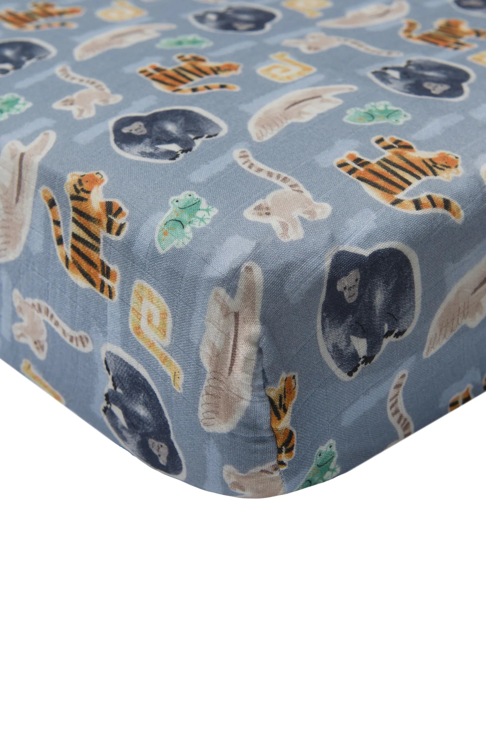 Muslin Crib Sheet-Jungle Friends - Hello Kids Baby Store