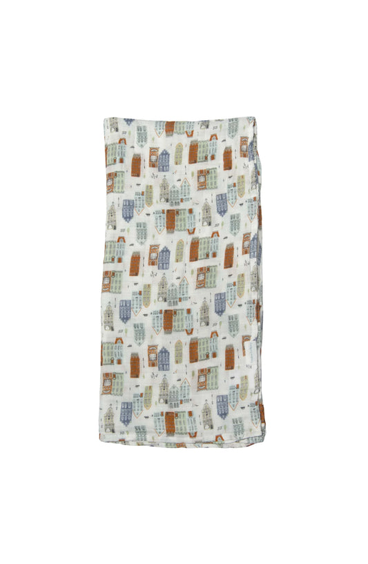 Muslin Swaddle-Home Sweet - Hello Kids Baby Store
