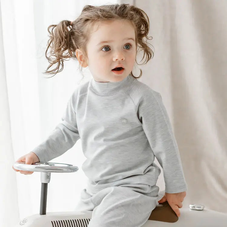 Basics Mock Neck Long Sleeve Shirt - Hello Kids Baby Store
