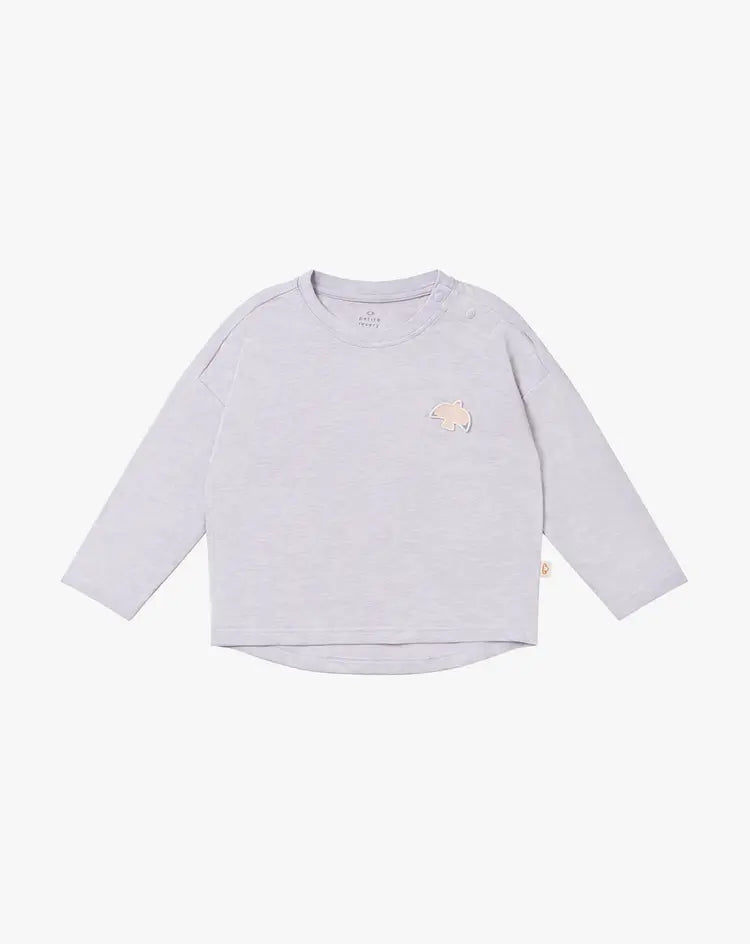 Avocado Bamboo Long Sleeve Tee-Lavender Blue - Hello Kids Baby Store