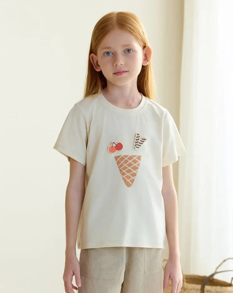 Quick Dry Cotton Short Sleeve Tee-Jet Stream - Hello Kids Baby Store