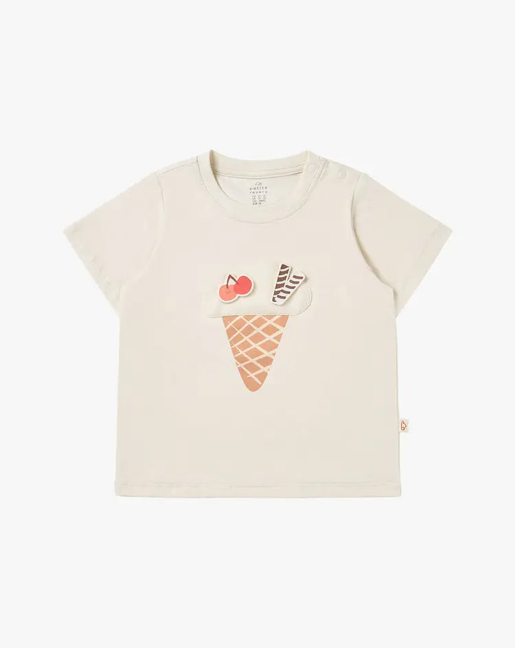 Quick Dry Cotton Short Sleeve Tee-Jet Stream - Hello Kids Baby Store