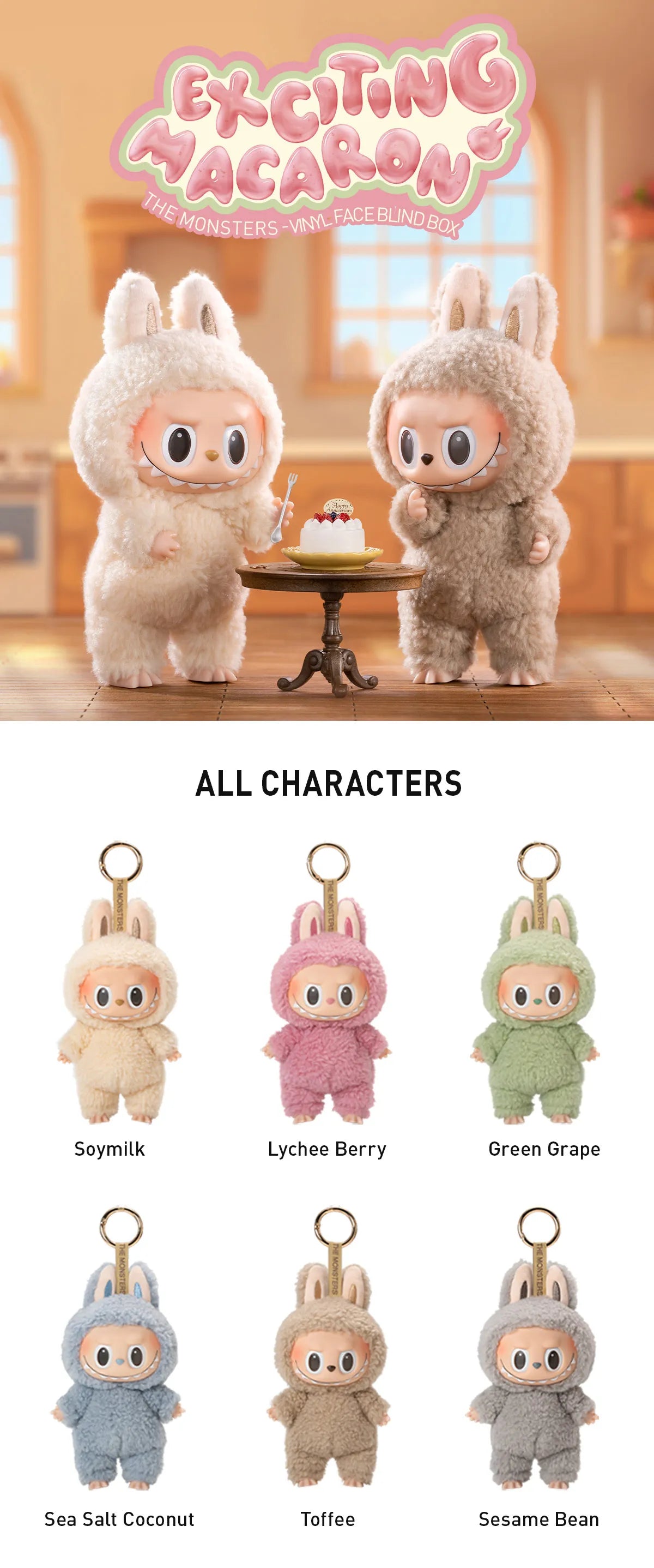 THE MONSTERS -LABUBU  Exciting Macaron Vinyl Face Blind Box - Hello Kids Baby Store