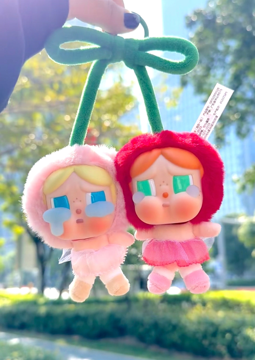 CRYBABY Crying For Love Series-Vinyl Plush Hanging Card (Love You Cherry Much) - Hello Kids Baby Store