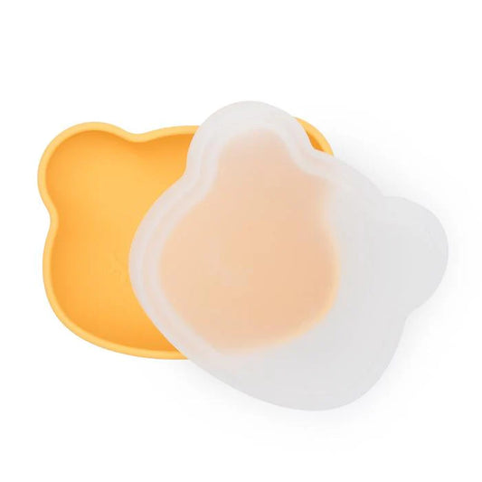 We Might Be Tiny Bear Stickie Bowl With - Lid Yellow - Hello Kids Baby Store