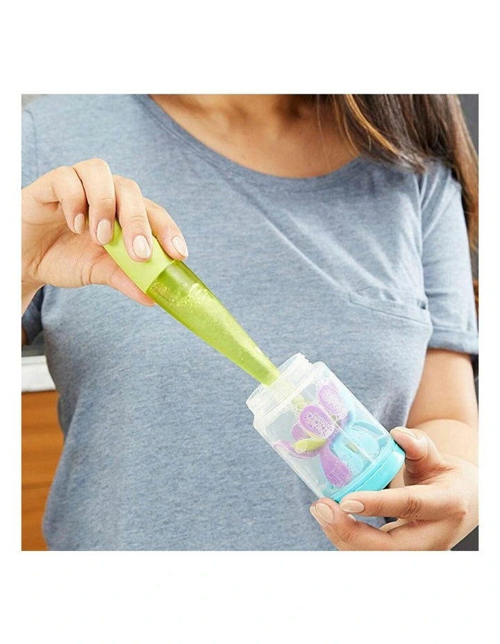 boon Forb Silicone Brush and Soap Dispensing Bottle Brush - Hello Kids Baby Store
