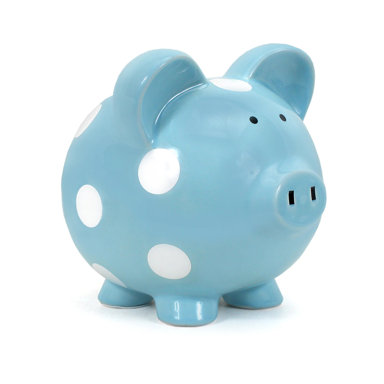 Polka Dot Piggy Bank Blue - Hello Kids Baby Store