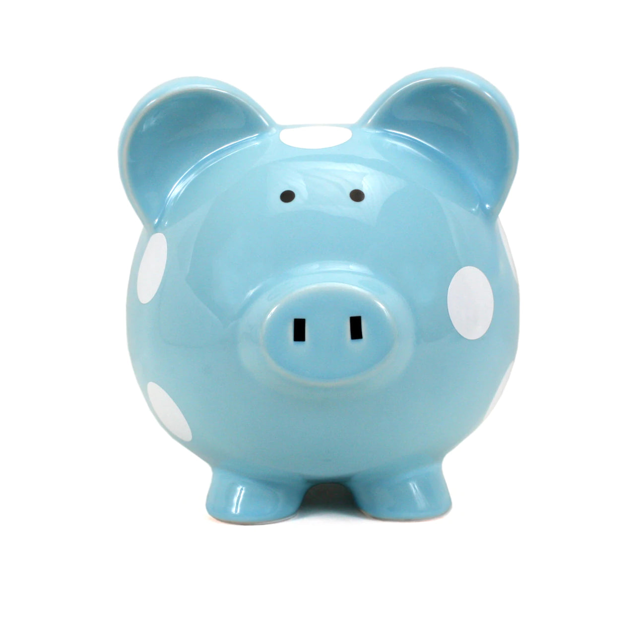 Polka Dot Piggy Bank Blue - Hello Kids Baby Store