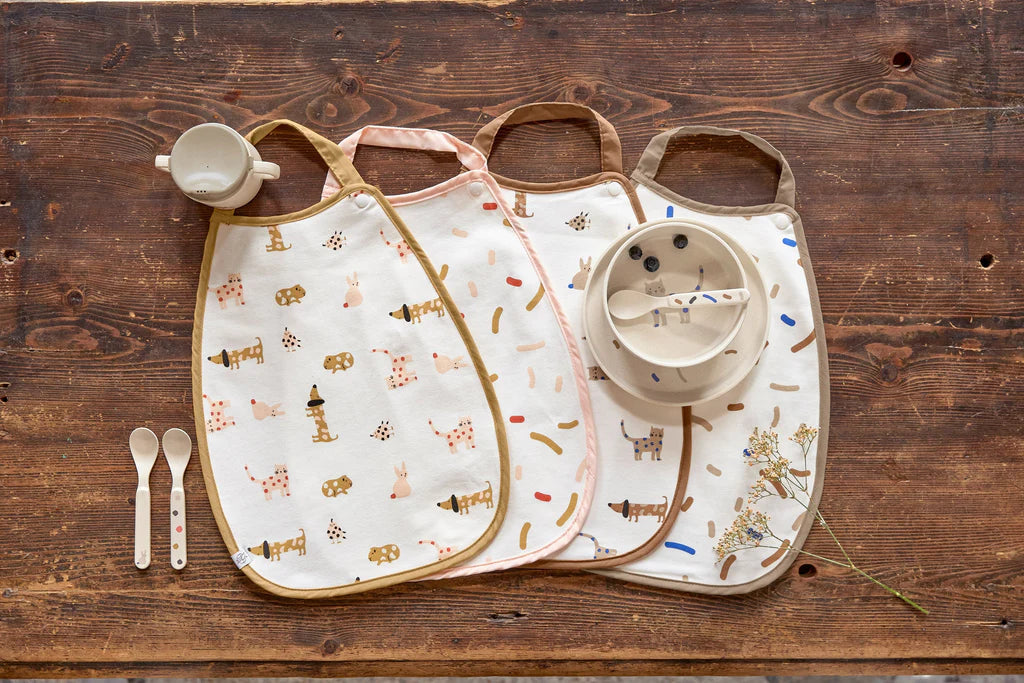 4babies - Medium Drop Bib 2 pcs - Little Mateys - Hello Kids Baby Store