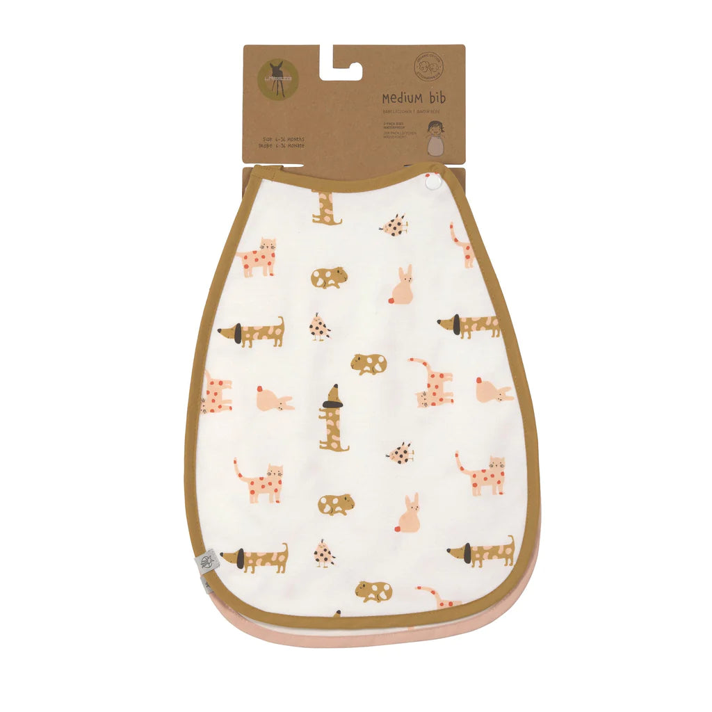 4babies - Medium Drop Bib 2 pcs - Little Mateys - Hello Kids Baby Store