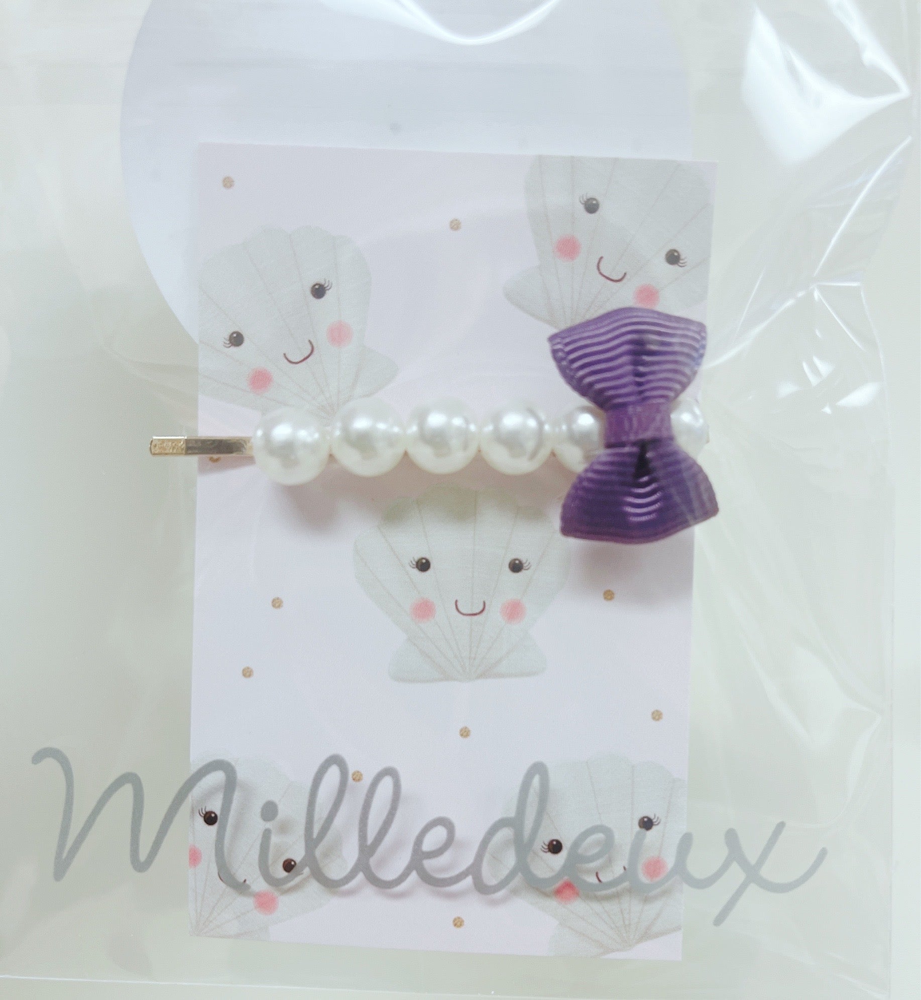 PEARL HAIR PIN WITH GROSGRAIN BOW - Hello Kids Baby Store