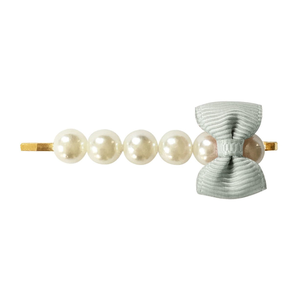 PEARL HAIR PIN WITH GROSGRAIN BOW - Hello Kids Baby Store