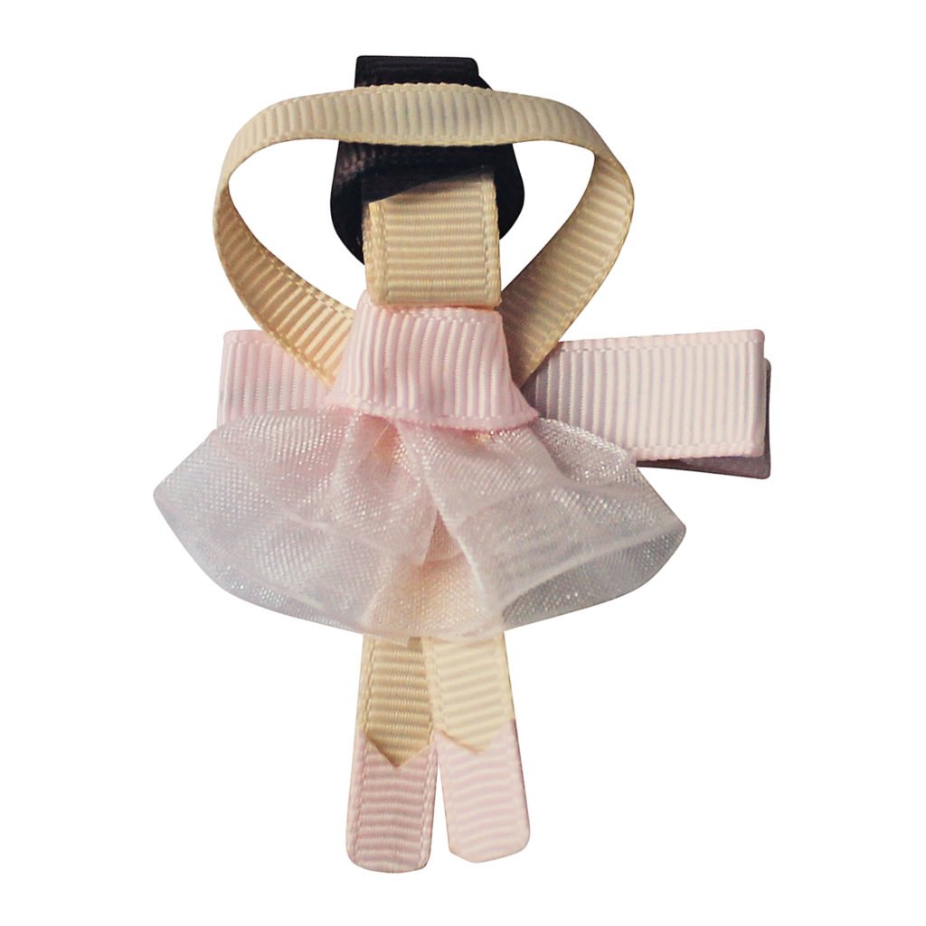 PEARL HAIR PIN WITH GROSGRAIN BOW - Hello Kids Baby Store