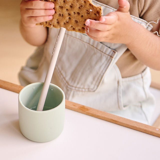 Minikoioi Flexi Straws Yellow&Brush - Hello Kids Baby Store