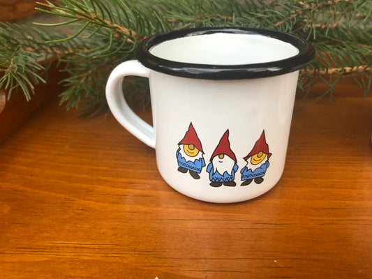 12oz Gnome enamel mug - Hello Kids Baby Store