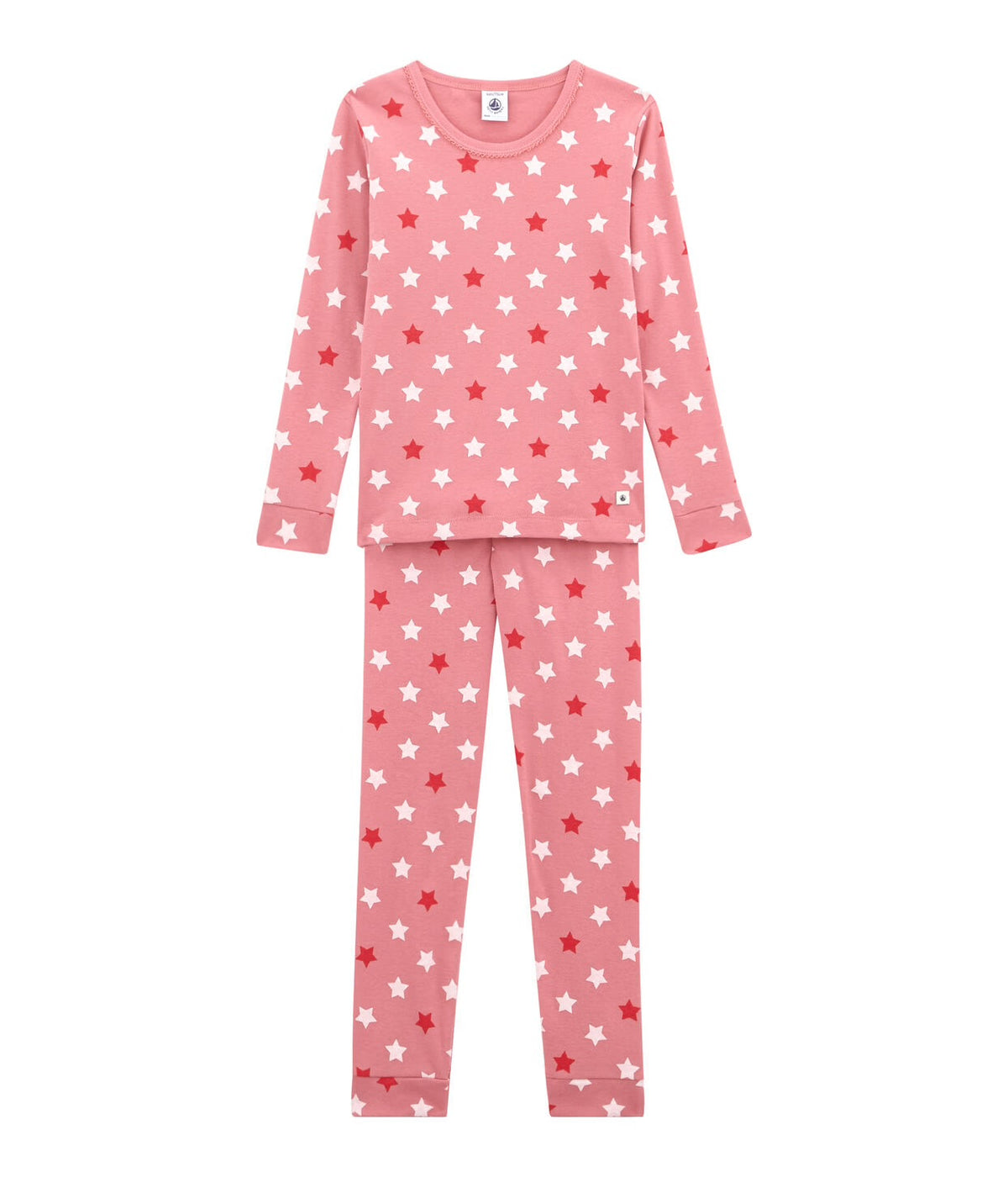 Petit Bateau Little girl's fitted pyjamas star