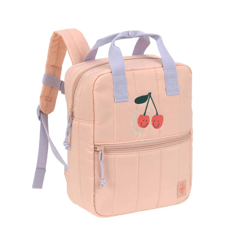 Lassig - Happy Fruits - Mini Square Backpack - Cherry Peach - Hello Kids Baby Store