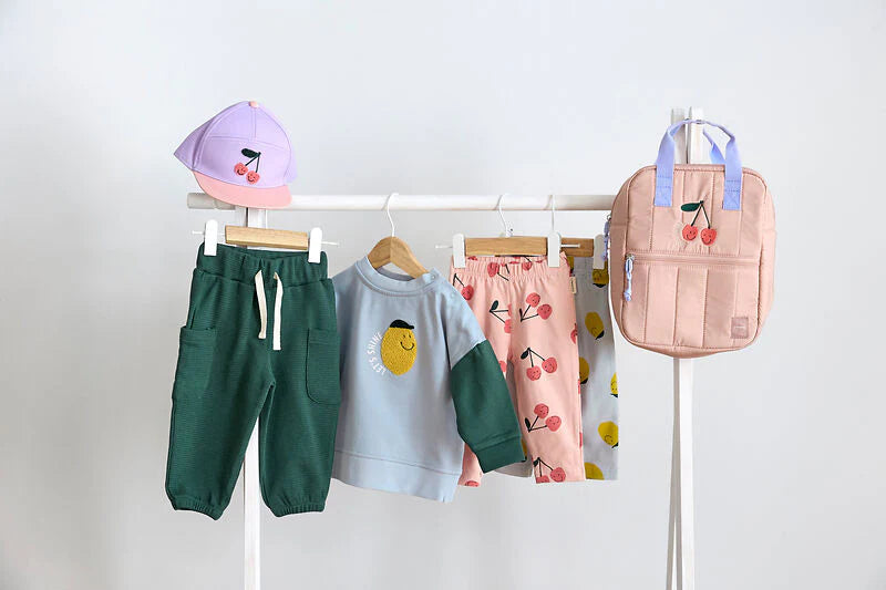 Lassig - Happy Fruits - Mini Square Backpack - Cherry Peach - Hello Kids Baby Store