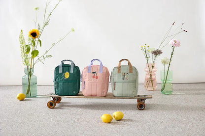 Lassig - Happy Fruits - Mini Square Backpack - Cherry Peach - Hello Kids Baby Store