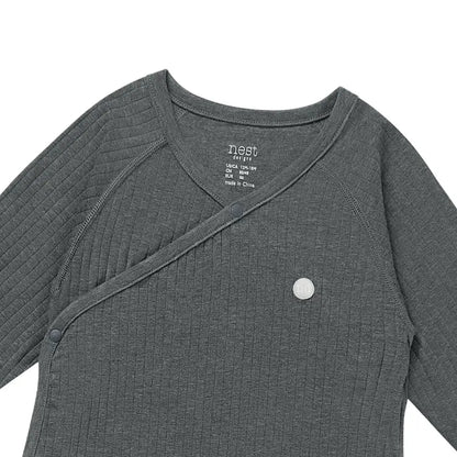 2025 Bamboo Basics Long Sleeve Romper - Hello Kids Baby Store