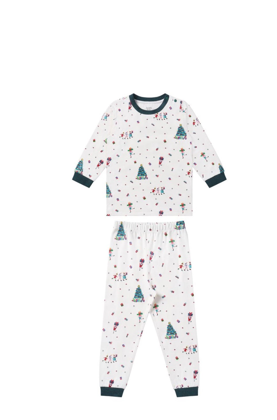 Organic Cotton Long Sleeve Two-Piece PJ Set – Santas Elves
