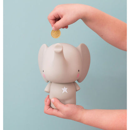 A Little Lovely Company Money Box Grey Elephant - Hello Kids Baby Store