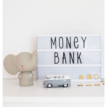 A Little Lovely Company Money Box Grey Elephant - Hello Kids Baby Store