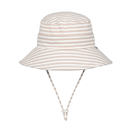 Kids Classic Bucket Sun Hat - Natural Stripe - Hello Kids Baby Store