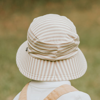 Kids Classic Bucket Sun Hat - Natural Stripe - Hello Kids Baby Store