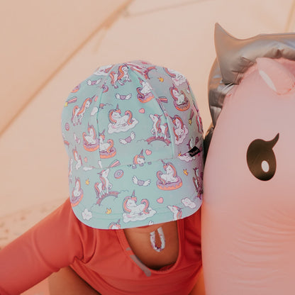 Kids Swim Legionnaire Beach Hat - Unicorn - Hello Kids Baby Store