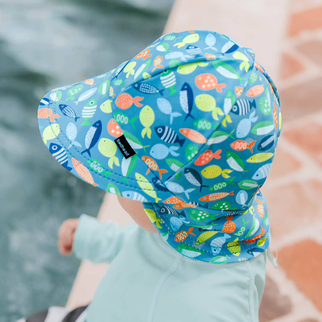 Legionnaire Flap Beach Hat - Pisces - Hello Kids Baby Store