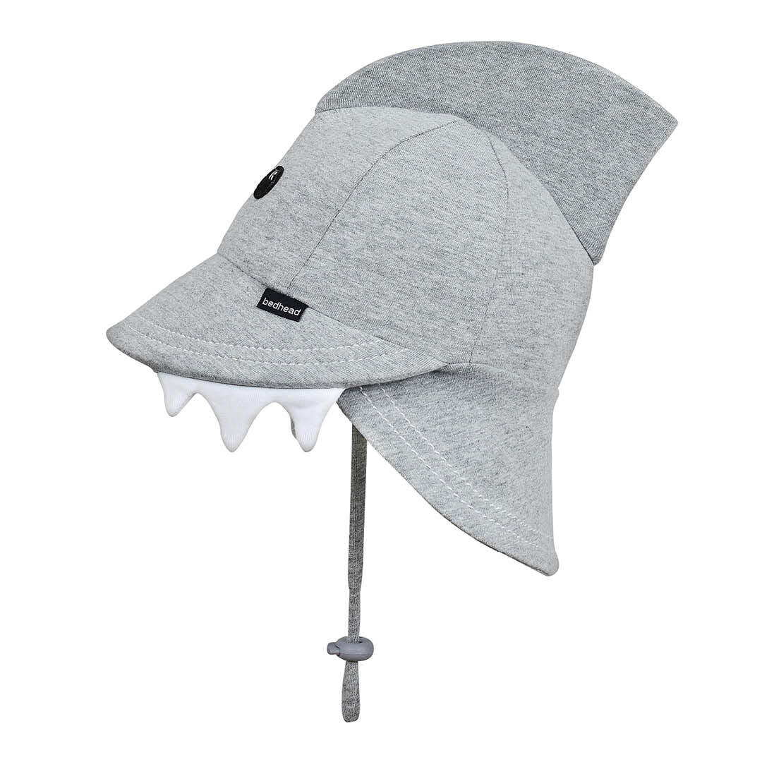Legionnaire Flap Sun Hat - Shark - Grey Marle - Hello Kids Baby Store