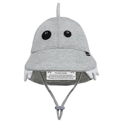 Legionnaire Flap Sun Hat - Shark - Grey Marle - Hello Kids Baby Store
