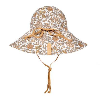 Sightseer' Girls Wide Brimmed Sun Bonnet -Marie / Maize - Hello Kids Baby Store