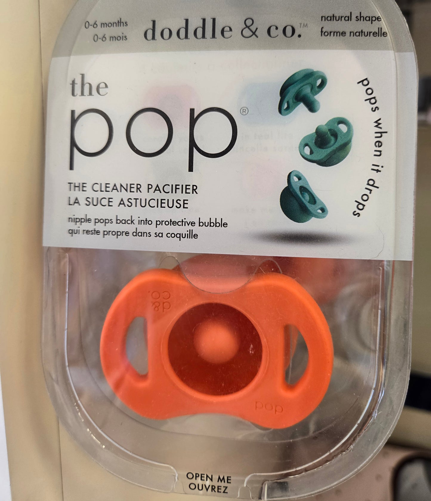 Doddle & Co Solid 1 piece Silicone Baby Pacifier Stays clean If Dropped - Hello Kids Baby Store