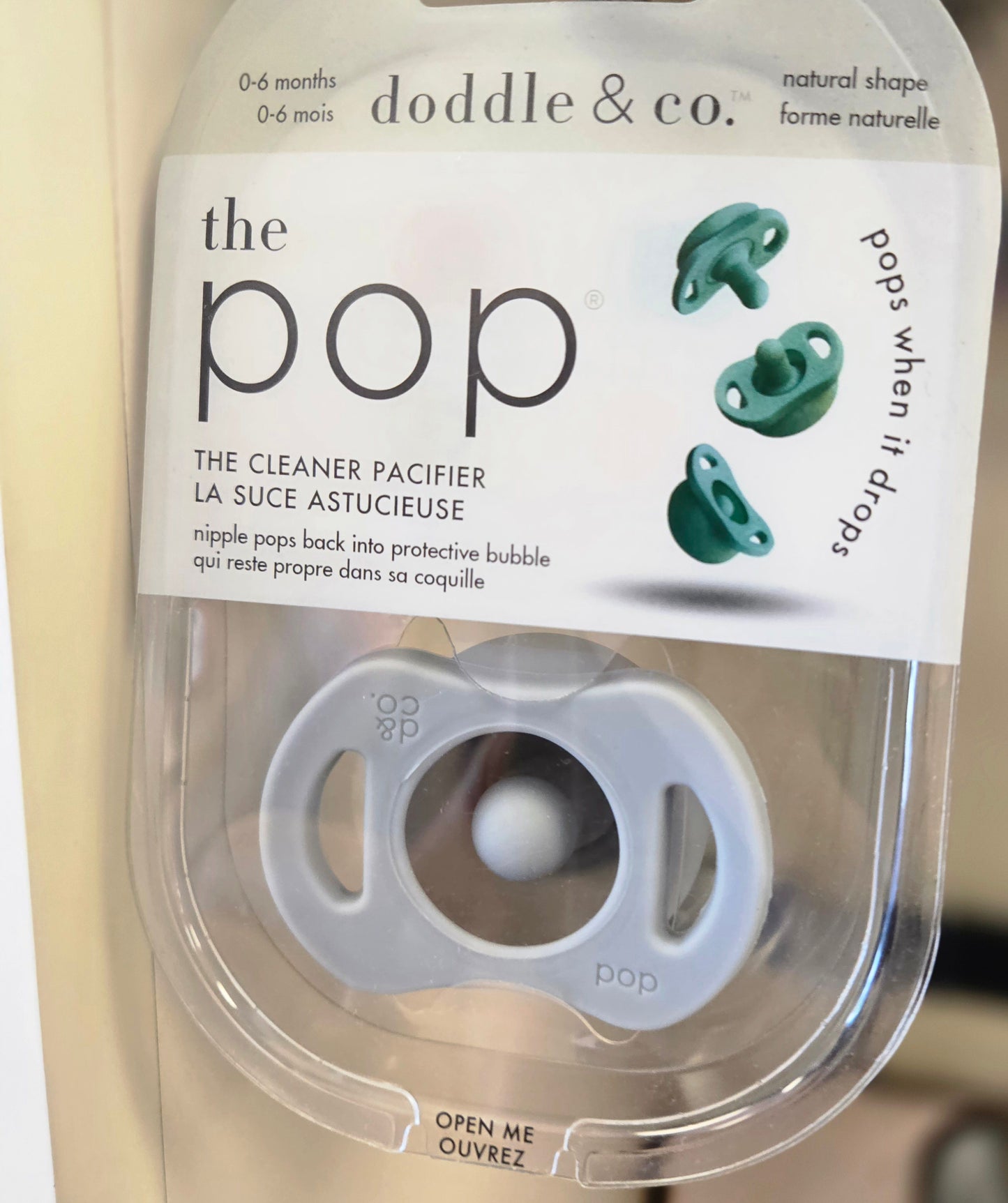 Doddle & Co Solid 1 piece Silicone Baby Pacifier Stays clean If Dropped - Hello Kids Baby Store